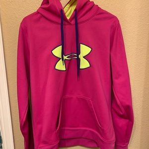 Neon Under Armour hoodie